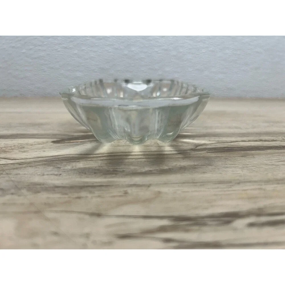 Jeanette Heavy Clear Glass Banana Split Ice Cream Sundaes Serving Dishes Set 3